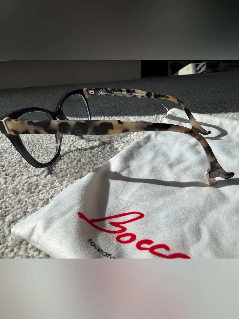 Face à Face Paris Bocca Hit 1 203 Designer Eyeglass High Heel Frames Italy